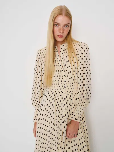 Reformation Brown Sugar Ruffle Dress In Multi