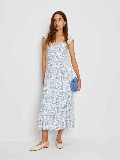 Reformation Bryson Dress In Blue