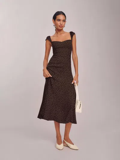Reformation Bryson Dress In Brown