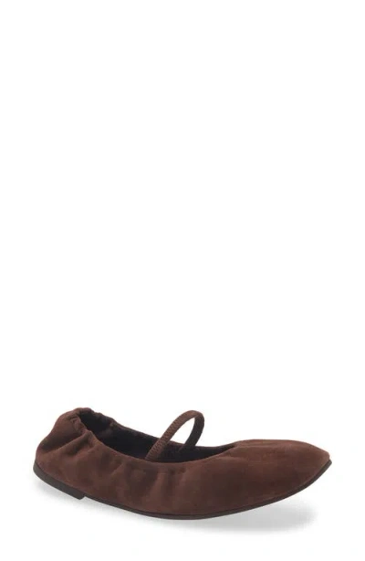 Reformation Buffy Mary Jane Ballet Flat In Brown