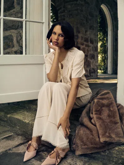 Reformation Buttercup Hour Pj Set In Neutral