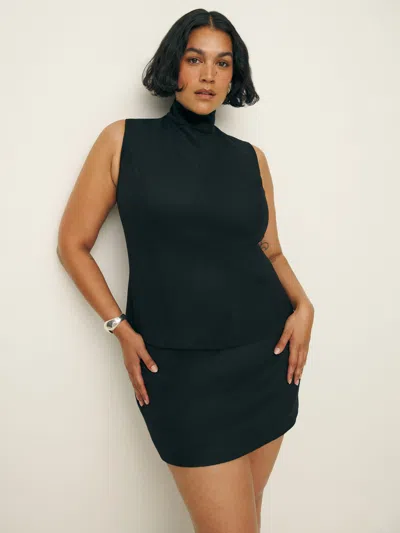 Reformation Buxton Skirt Es In Black