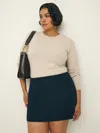 Reformation Buxton Skirt Es In Navy