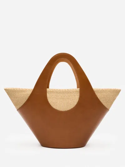 Reformation Cabas À Anse Supérieure Siena In Brown