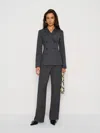 Reformation Caden Blazer In Blue