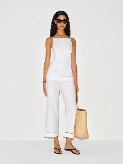 Reformation Cailea Linen Two Piece Ivory 12 In White