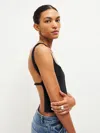 Reformation Cairo Knit Top In Black