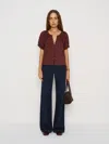 Reformation Calia Top In Brown