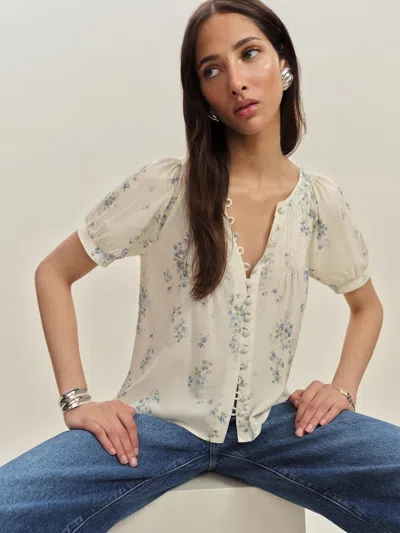 Reformation Calia Top In Ivoire