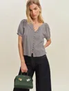 Reformation Calia Top In Noir