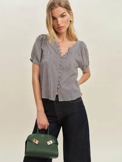 Reformation Calia Top In Noir
