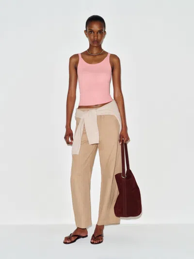 Reformation Calie Tank Top Pink Xs