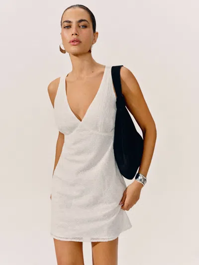 Reformation Calix Dress In White