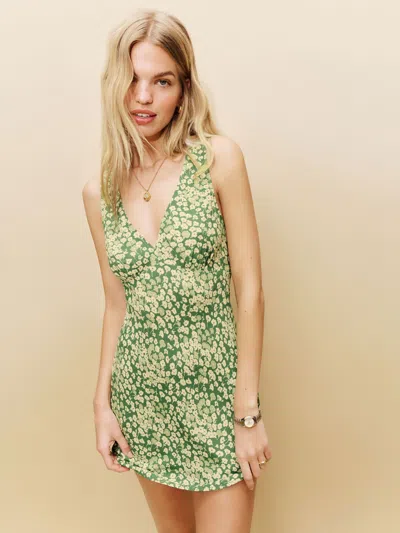 Reformation Calix Dress In Vert