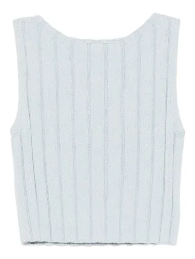 Reformation Callie Tank Top In Blue