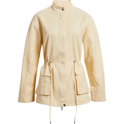 Reformation Callista Drawstring Jacket In Orange