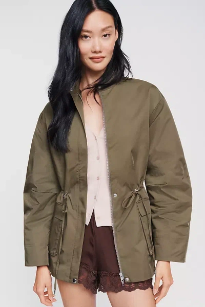 Reformation Callista Jacket In Brown