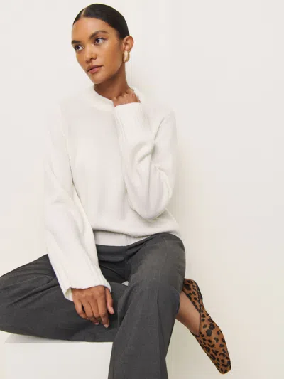 Reformation Calloway Regenerative Wool Crew In Arctic