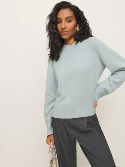 Reformation Calloway Regenerative Wool Crew In Horizon
