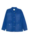 Reformation Callum Jacket In Blue