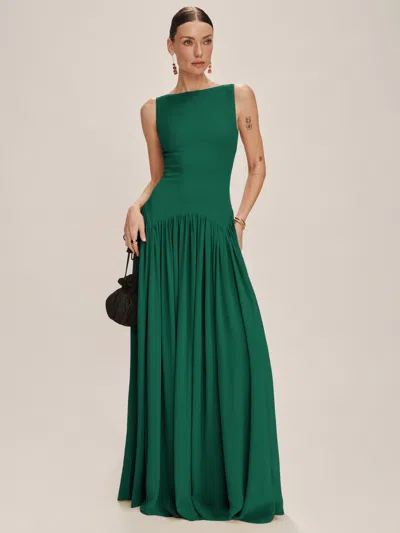 Reformation Camella Dress In Green