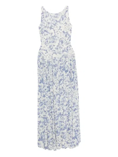 Reformation Camella Dress In Blue