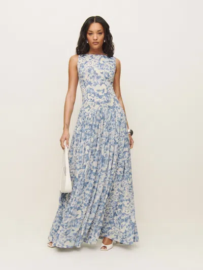 Reformation Camella Dress In Larkspur