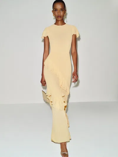 Reformation Camila Dress Yellow 12