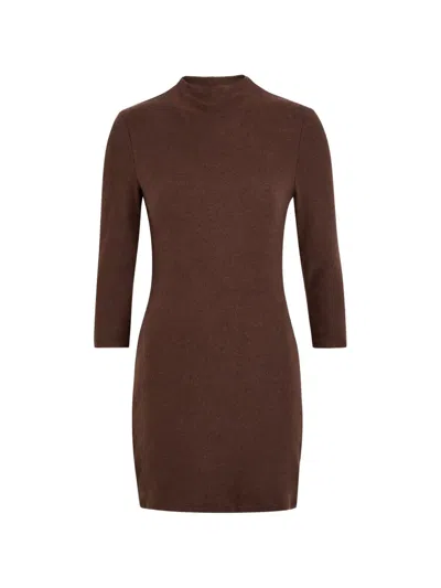 Reformation Camille Lyocell-blend Mini Dress In Brown