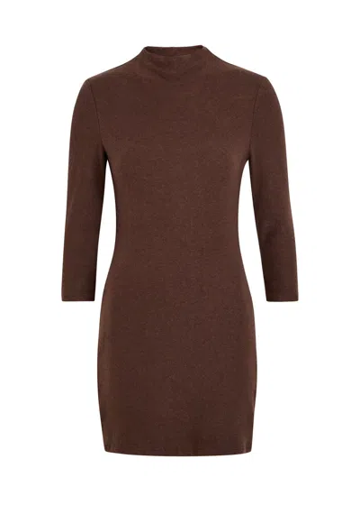 Reformation Camille Lyocell-blend Mini Dress In Brown