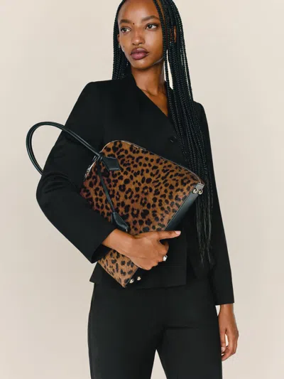 Reformation Camille Shoulder Bag In Animal Print
