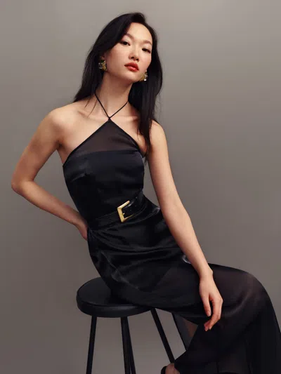 Reformation Cana Dress In Black