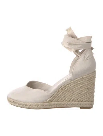 Pre-owned Reformation Canvas Pumps In Neutrals