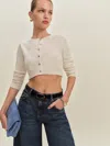 Reformation Cardigan Ras-du-cou En Cachemire Janie
