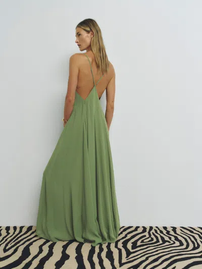 Reformation Carissa Dress Jade Green 12