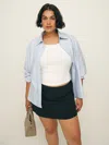 Reformation Carla Low Waist Skirt Es In Black
