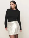 Reformation Carla Low Waist Skirt Es In Prism