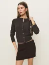 Reformation Carla Low Waist Skirt In Mole
