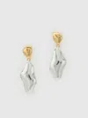 Reformation Carmel Drop Earrings In Metallic