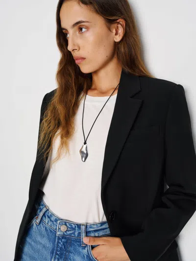 Reformation Carmel Necklace Silver Black