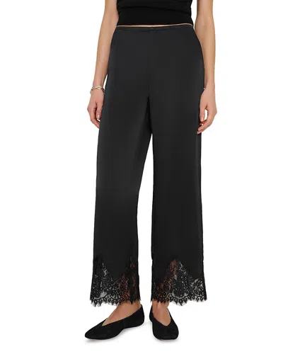 Reformation Carolina Silk Pants In Black