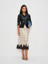 Reformation Carolina Silk Skirt In Neutral