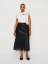Reformation Carolina Silk Skirt Es In Black