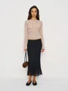 Reformation Carolina Skirt In Black