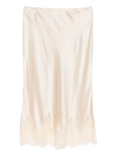 Reformation Carolina Skirt In Neutral