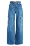 REFORMATION CARY BELTED CARGO JEANS