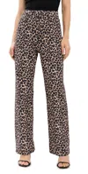 REFORMATION CARY HIGH RISE SLOUCHY STRAIGHT LEG JEANS LEO