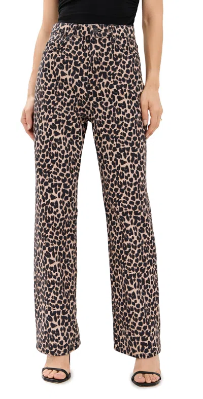 Reformation Cary High Rise Slouchy Straight Leg Jeans Leo