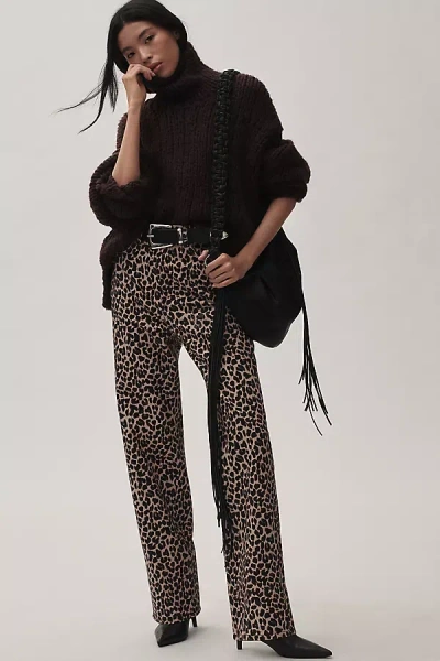 Reformation Cary High-rise Slouchy Straight-leg Jeans In Multicolor