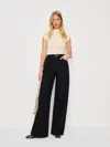 Reformation Cary High Rise Slouchy Wide Leg Jeans In Black